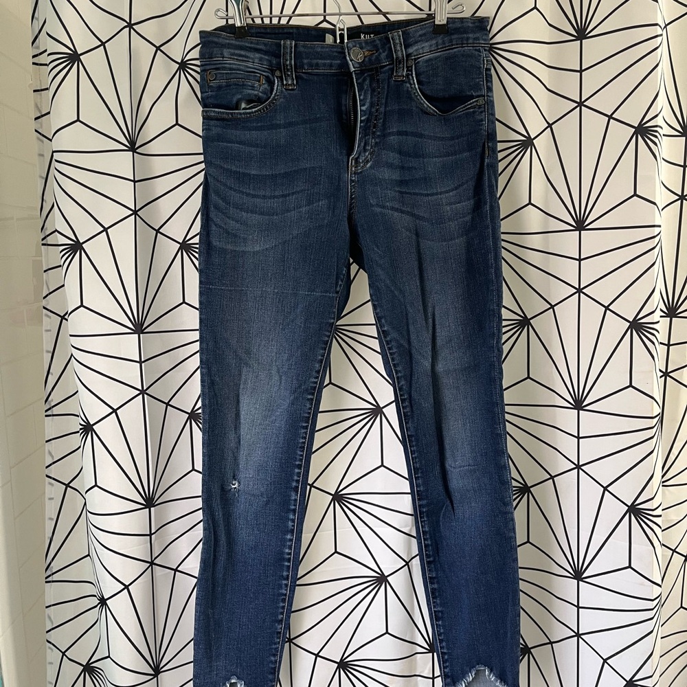 Kut from the Kloth Blue Skinny Jeans Classic Style